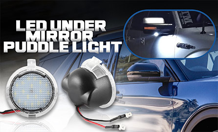 Luz LED debajo del espejo/charco