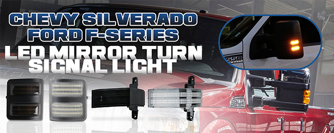 Luz LED de señal de giro para espejo de camión